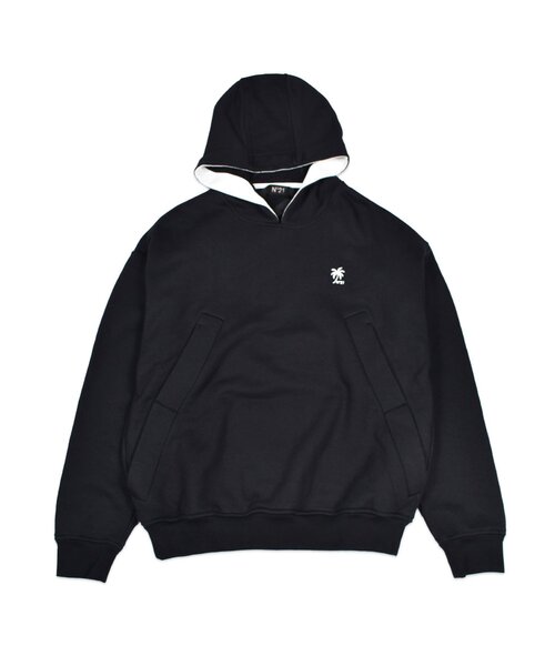 Import & Select(インポートアンドセレクト)の「【N゜21】 numero ventuno PULL HOODIE ヌメロ ヴェントゥーノ ワンポイント刺繍パーカー フーディー(パーカー・メンズ・トップグレー/ブラック・2/3)」の8枚目の写真