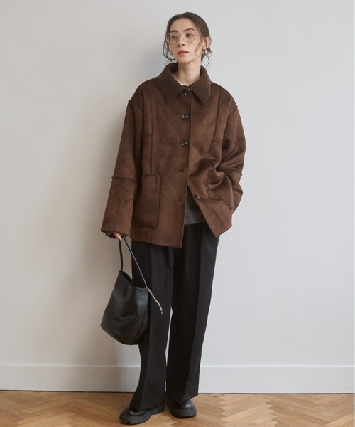 フェイクムートンジャケット（ムートンコート）｜ANGIE