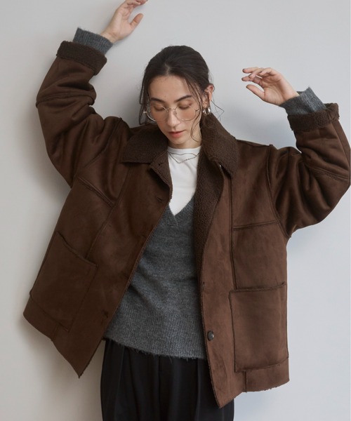 フェイクムートンジャケット（ムートンコート）｜ANGIE（アンジー）の