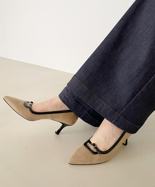 LE TALON（ルタロン）の「6.5cmポインテッドフロントベルトパンプス（パンプス・レディース・ブラック/ブラウン/ベージュ・23cm/23.5cm/24cm/22cm/22.5cm/24.5cm/25cm）」の18枚目の写真