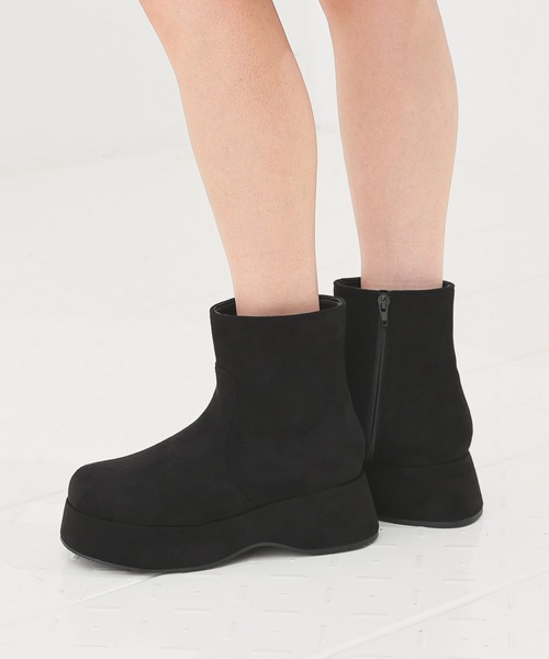 Honeys（ハニーズ）の「２ｗａｙカバーブーツ（ブーツ・レディース・ブラック/ダークブラウン・S/M/LL/L）」の17枚目の写真