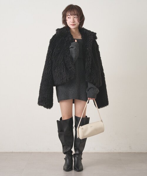 【ほぼ未使用】mline プードルコート mline]プードルコート | mline(エムライン)レディース | PAL CLOSET