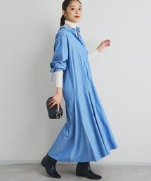 un dix cors(アンディコール)の《主役級アイテム◎》ストライプマーメイドシャツワンピース(シャツワンピース)