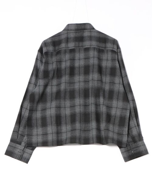 a.p.o.v.（エーピーオービー）の「a.p.o.v. クロップド丈チェックネルシャツ（シャツ/ブラウス・メンズ・ブルー/ブラック・ONESIZE）」の3枚目の写真