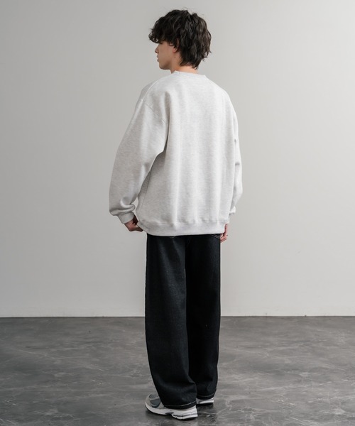 Dickies(ディッキーズ)の「Dickies 裏起毛ワンポイントロゴワッペンクルーネック長袖スウェットトレーナー(スウェット・メンズ・ネイビー/オートミール/ブラック/ブラウン・LL/L/M)」の19枚目の写真