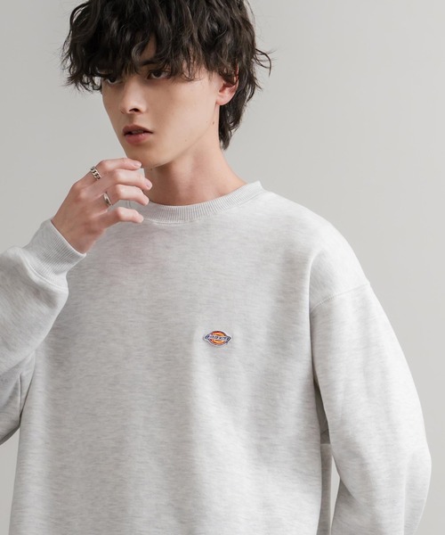 Dickies(ディッキーズ)の「Dickies 裏起毛ワンポイントロゴワッペンクルーネック長袖スウェットトレーナー(スウェット・メンズ・ネイビー/オートミール/ブラック/ブラウン・LL/L/M)」の20枚目の写真