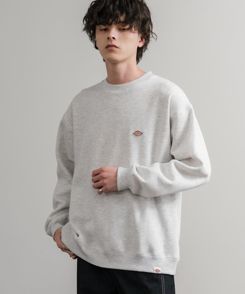 Dickies(ディッキーズ)の「Dickies 裏起毛ワンポイントロゴワッペンクルーネック長袖スウェットトレーナー(スウェット・メンズ・ネイビー/オートミール/ブラック/ブラウン・LL/L/M)」の15枚目の写真