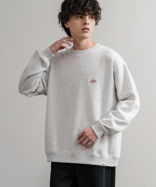 Dickies(ディッキーズ)の「Dickies 裏起毛ワンポイントロゴワッペンクルーネック長袖スウェットトレーナー(スウェット・メンズ・ネイビー/オートミール/ブラック/ブラウン・LL/L/M)」の16枚目の写真