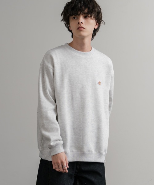Dickies(ディッキーズ)の「Dickies 裏起毛ワンポイントロゴワッペンクルーネック長袖スウェットトレーナー(スウェット・メンズ・ネイビー/オートミール/ブラック/ブラウン・LL/L/M)」の17枚目の写真