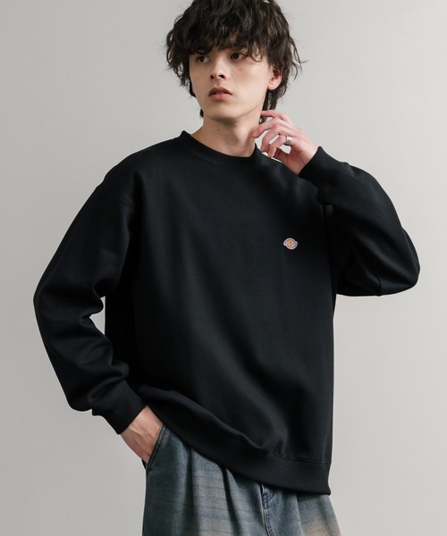 Dickies(ディッキーズ)の「Dickies 裏起毛ワンポイントロゴワッペンクルーネック長袖スウェットトレーナー(スウェット・メンズ・ネイビー/オートミール/ブラック/ブラウン・LL/L/M)」の5枚目の写真