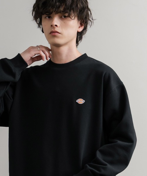 Dickies(ディッキーズ)の「Dickies 裏起毛ワンポイントロゴワッペンクルーネック長袖スウェットトレーナー(スウェット・メンズ・ネイビー/オートミール/ブラック/ブラウン・LL/L/M)」の6枚目の写真