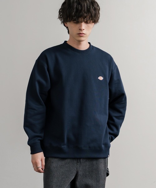 Dickies(ディッキーズ)の「Dickies 裏起毛ワンポイントロゴワッペンクルーネック長袖スウェットトレーナー(スウェット・メンズ・ネイビー/オートミール/ブラック/ブラウン・LL/L/M)」の22枚目の写真