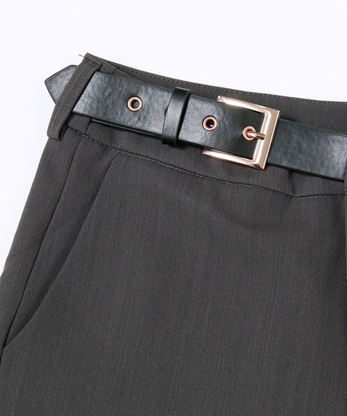STYLEBLOCK(スタイルブロック)の「ベルトデザインワイドパンツ(その他パンツ・レディース・ブラック/グレー・M/S)」の7枚目の写真