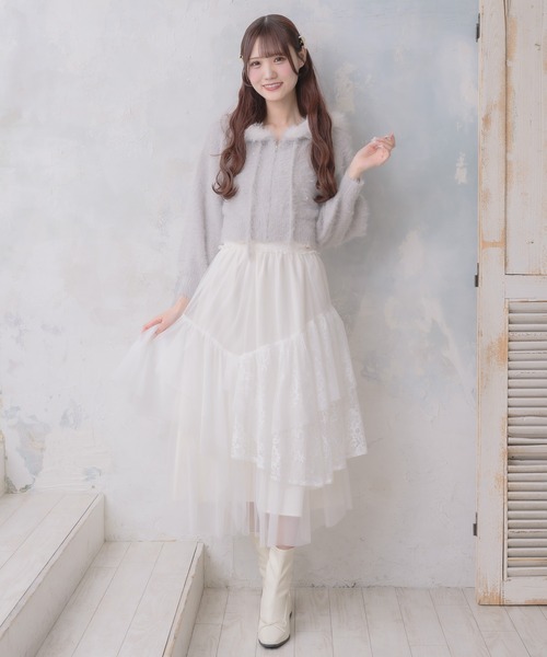 セール】ラメシャギーニットパーカー（ニット/セーター）｜couture BY