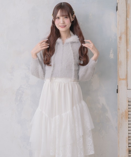 モラビト　ラメ　ニット　パーカー モラビト ラメ ニット パーカー ブランド 品 通販