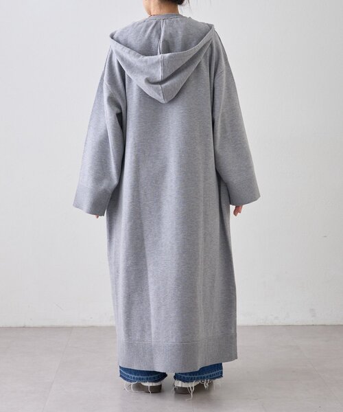 WILLOW(ウィロー)の「【willow】ニットフーディースキッパーワンピース(ワンピース・レディース・ブラック/グレー・ONE SIZE)」の14枚目の写真