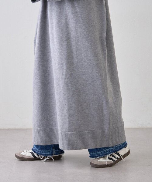 WILLOW(ウィロー)の「【willow】ニットフーディースキッパーワンピース(ワンピース・レディース・ブラック/グレー・ONE SIZE)」の16枚目の写真