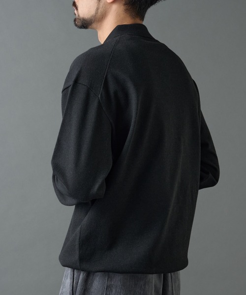 COLONY 2139(コロニートゥーワンスリーナイン)の「TW/ポリエステルウールニットポロ(ニット/セーター・メンズ・チャコールグレー/ブラック・MEDIUM/LARGE)」の16枚目の写真