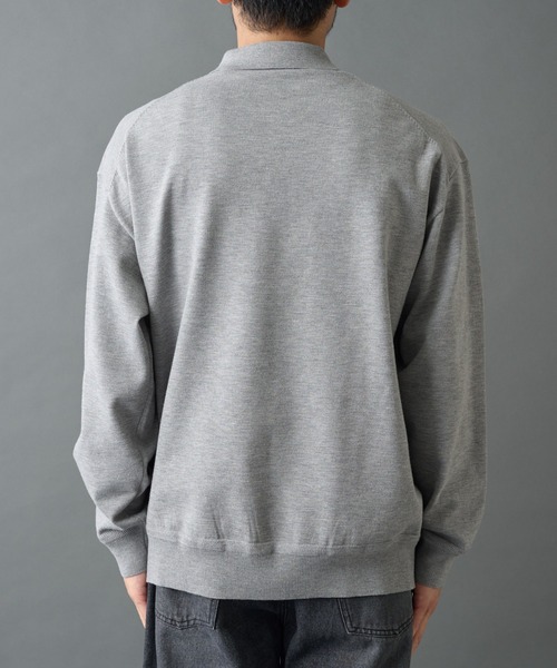 COLONY 2139(コロニートゥーワンスリーナイン)の「TW/ポリエステルウールニットポロ(ニット/セーター・メンズ・チャコールグレー/ブラック・MEDIUM/LARGE)」の10枚目の写真