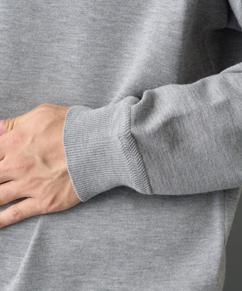 COLONY 2139(コロニートゥーワンスリーナイン)の「TW/ポリエステルウールニットポロ(ニット/セーター・メンズ・チャコールグレー/ブラック・MEDIUM/LARGE)」の12枚目の写真