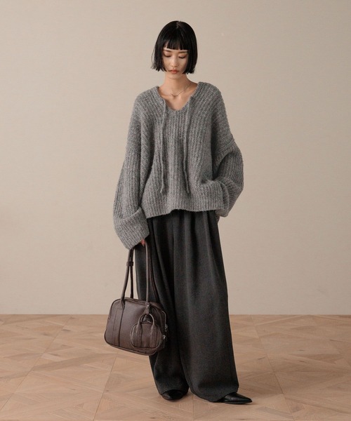 LOWRYS FARM（ローリーズファーム）の「２ＳＥＴボストンＢＡＧ  607206（ボストンバッグ・レディース・アイボリー/ブラック/ブラウン・FREE）」の5枚目の写真