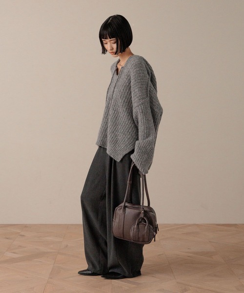 LOWRYS FARM（ローリーズファーム）の「２ＳＥＴボストンＢＡＧ  607206（ボストンバッグ・レディース・アイボリー/ブラック/ブラウン・FREE）」の7枚目の写真