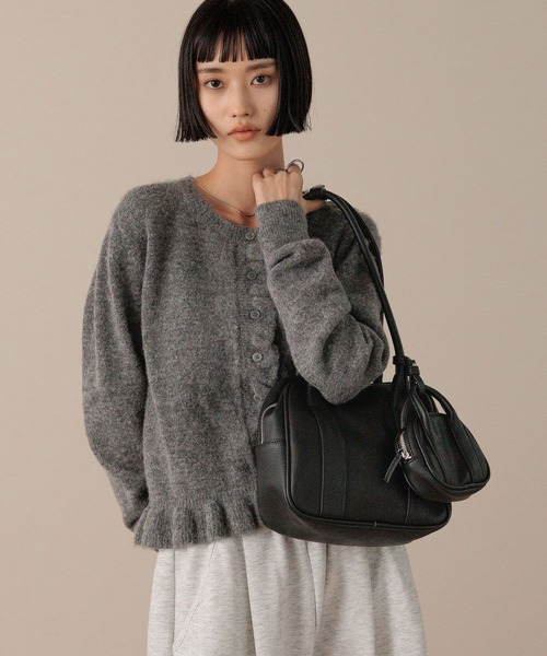 LOWRYS FARM（ローリーズファーム）の「２ＳＥＴボストンＢＡＧ  607206（ボストンバッグ・レディース・アイボリー/ブラック/ブラウン・FREE）」の4枚目の写真