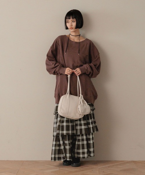 LOWRYS FARM（ローリーズファーム）の「２ＳＥＴボストンＢＡＧ  607206（ボストンバッグ・レディース・アイボリー/ブラック/ブラウン・FREE）」の9枚目の写真