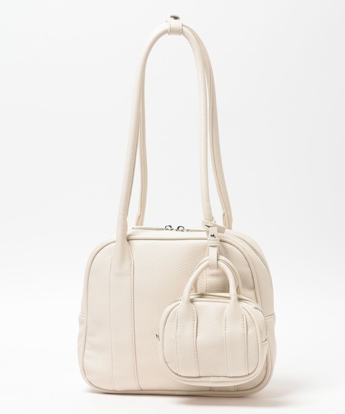 LOWRYS FARM（ローリーズファーム）の「２ＳＥＴボストンＢＡＧ  607206（ボストンバッグ・レディース・アイボリー/ブラック/ブラウン・FREE）」の11枚目の写真