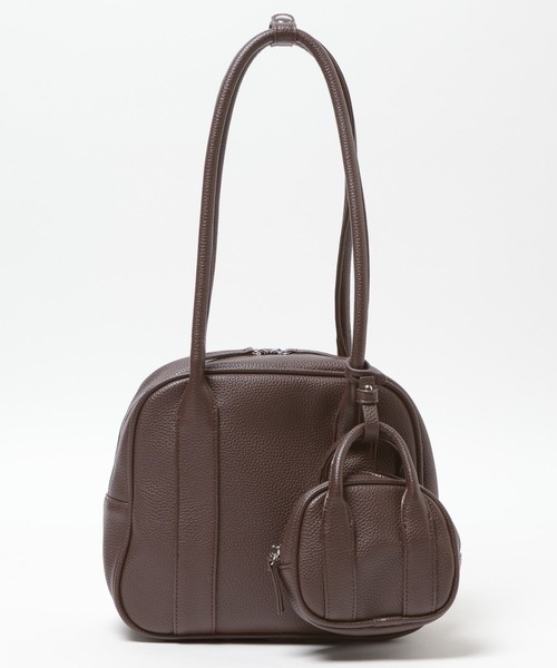 LOWRYS FARM（ローリーズファーム）の「２ＳＥＴボストンＢＡＧ  607206（ボストンバッグ・レディース・アイボリー/ブラック/ブラウン・FREE）」の12枚目の写真