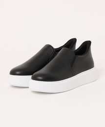 ALPHA CUBIC（アルファーキュビック）の「【ALPHA CUBIC】本革・撥水 厚底 プラットフォーム スリッポン スニーカー（スリッポン）」