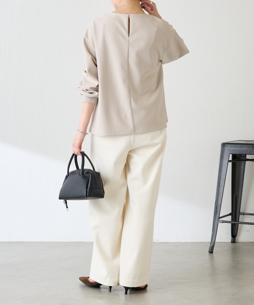 COLLAGE GALLARDAGALANTE（コラージュガリャルダガランテ）の「ビーズラインカットセットアップ（ワンピース・レディース・ネイビー/グレイッシュベージュ・FREE）」の14枚目の写真