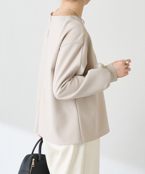 COLLAGE GALLARDAGALANTE（コラージュガリャルダガランテ）の「ビーズラインカットセットアップ（ワンピース・レディース・ネイビー/グレイッシュベージュ・FREE）」の11枚目の写真