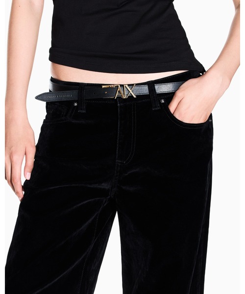 新品タグ付✨❤️アルマーニエクスチェンジ❤️ダメージスキニーブラックデニム 26 黒 ARMANI EXCHANGE ジーンズ デニム デニムパンツ 「A|X アルマーニ