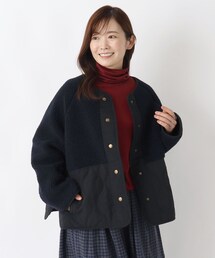 ボアキルトショートコート