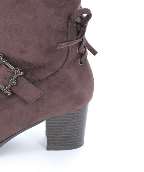 ファー付スエードロングブーツ（ブーツ）｜axes femme（アクシーズ