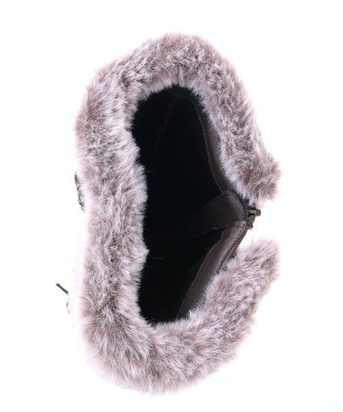 ファー付スエードロングブーツ（ブーツ）｜axes femme（アクシーズ