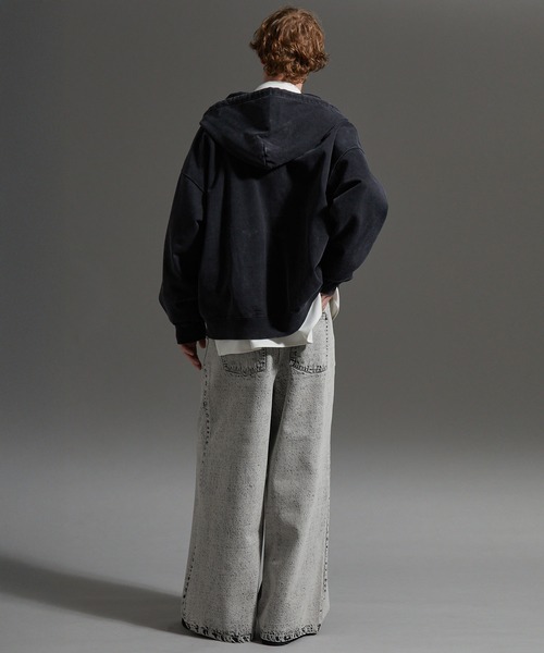 cussil（クシル）の「【cussil/クシル】【12oz】ヴィンテージデザインワイドバギーストレートデニムパンツ（デニムパンツ・メンズ・ブラック/ブルー/グレー・M/S/L）」の12枚目の写真