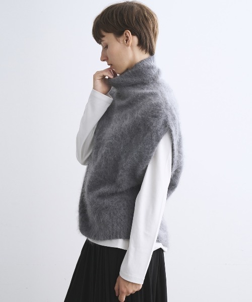 ファーカシミヤ ベスト（ベスト）｜three dots（スリードッツ）の