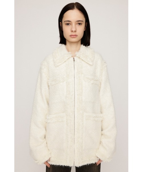 FLUFFY TWEED JK フラッフィー ツイード ジャケット 秋服 冬服