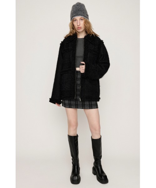 セール】FLUFFY TWEED JK フラッフィー ツイード ジャケット 秋服 冬服