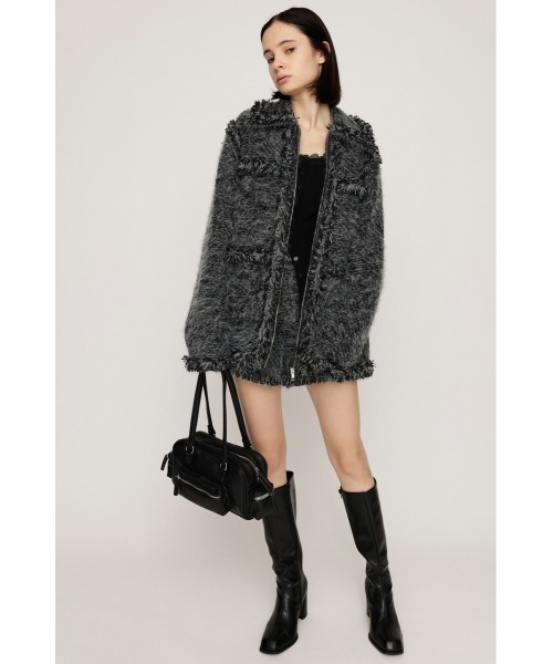 FLUFFY TWEED JK フラッフィー ツイード ジャケット 秋服 冬服