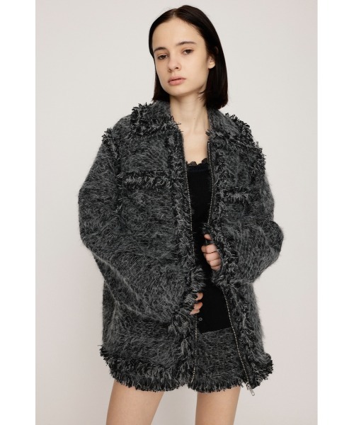 FLUFFY TWEED JK フラッフィー ツイード ジャケット 秋服 冬服