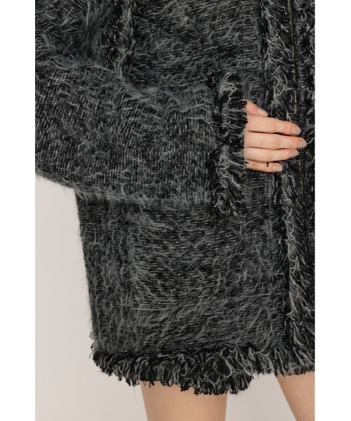 SLY（スライ）の「FLUFFY TWEED JK フラッフィー ツイード ジャケット