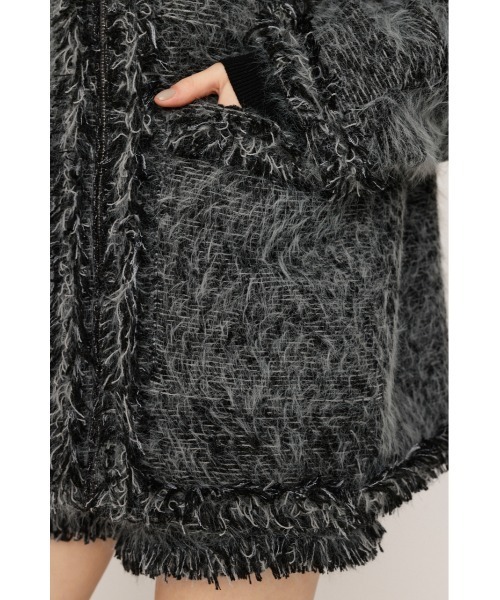 SLY（スライ）の「FLUFFY TWEED JK フラッフィー ツイード ジャケット