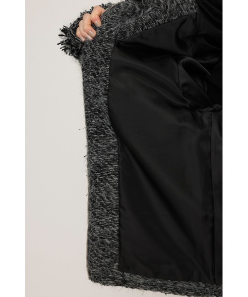 セール】FLUFFY TWEED JK フラッフィー ツイード ジャケット 秋服 冬服