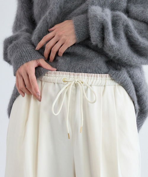 BARNYARDSTORM(バンヤードストーム)の「BARNYARDSTORM / ウォームサテンワイドパンツ 【YouTube「i.style closet」紹介アイテム】(その他パンツ・レディース・ホワイト/ネイビー・S/M)」の13枚目の写真