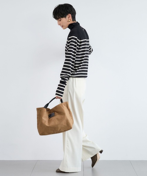 BARNYARDSTORM(バンヤードストーム)の「BARNYARDSTORM / ウォームサテンワイドパンツ 【YouTube「i.style closet」紹介アイテム】(その他パンツ・レディース・ホワイト/ネイビー・S/M)」の14枚目の写真