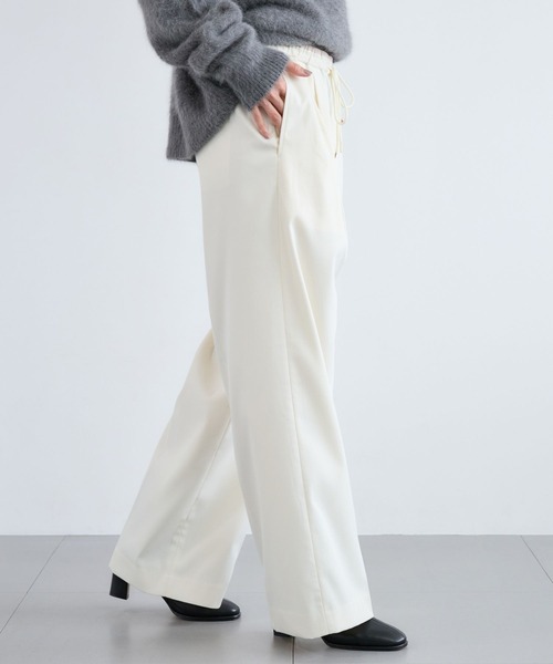 BARNYARDSTORM(バンヤードストーム)の「BARNYARDSTORM / ウォームサテンワイドパンツ 【YouTube「i.style closet」紹介アイテム】(その他パンツ・レディース・ホワイト/ネイビー・S/M)」の15枚目の写真