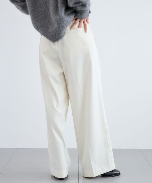 BARNYARDSTORM(バンヤードストーム)の「BARNYARDSTORM / ウォームサテンワイドパンツ 【YouTube「i.style closet」紹介アイテム】(その他パンツ・レディース・ホワイト/ネイビー・S/M)」の16枚目の写真